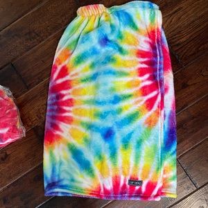 The softest tie dye towel wrap. Great Holiday Gift. Tags on